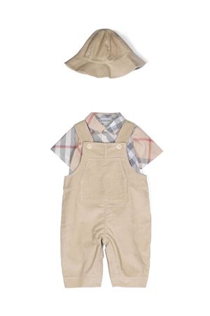 set in cotone beige BURBERRY KIDS | 8095623A2015